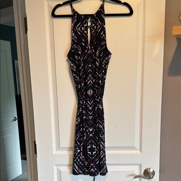 Banana Republic Blue Pink Halter Dress - Picture 7 of 9